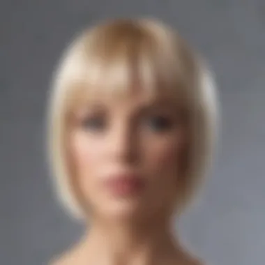 An illustration demonstrating the proper application technique for wig caps.