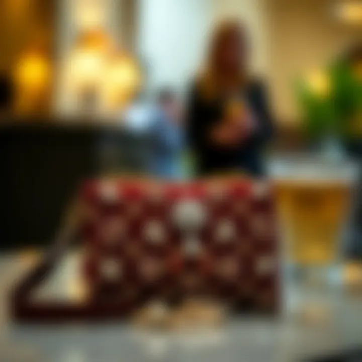 Stylish jewellery bag suitable for a formal event