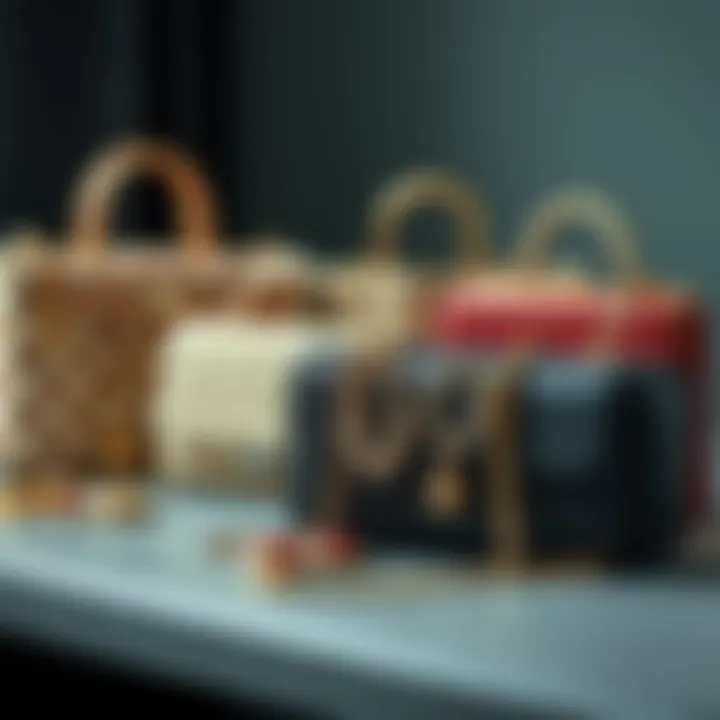 Collection of jewellery bags in various materials