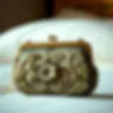 Timeless Elegance: Vintage Kiss Lock Purse A vintage kiss lock purse showcasing intricate beadwork and design.