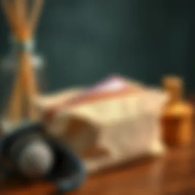 Sustainable materials used in a chic manicure bag