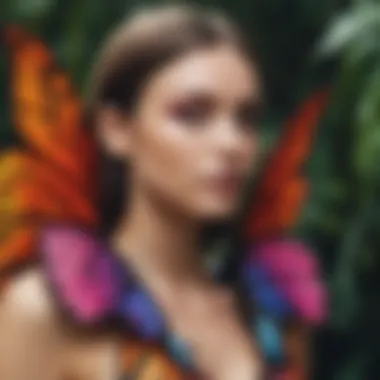 Sustainable materials used in crafting rave butterfly wings