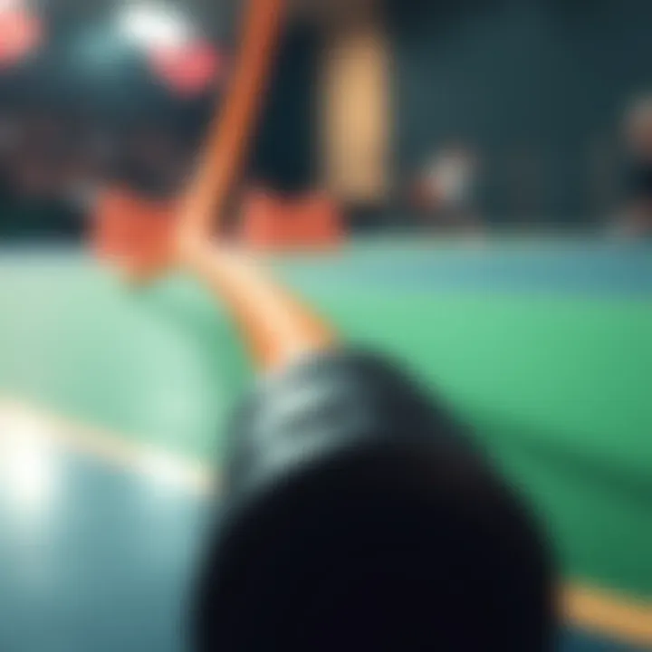 Close-up of innovative design features of a ropeless jump rope