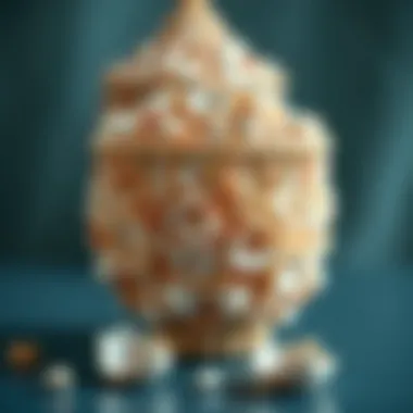 Intricate seashell container showcasing craftsmanship