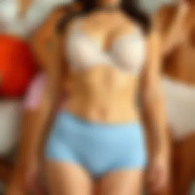 An elegant display of shapewear boyshorts in various colors and styles