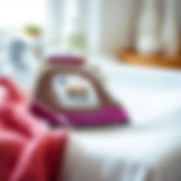 Maintenance tips for Teflon irons displayed visually