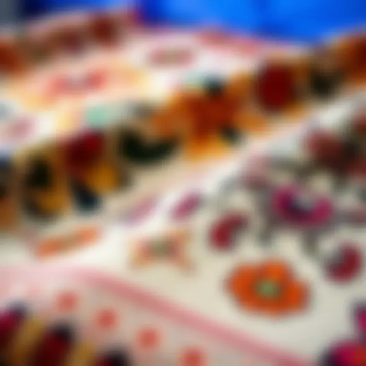 Intricate patterns of bohemian fabric