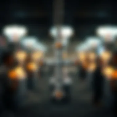 Elegant rhinestone cross pendant showcasing intricate design