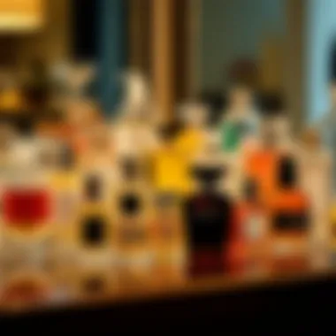 Diverse Styles of Refillable Fragrances Stylish display of various refillable fragrance bottles