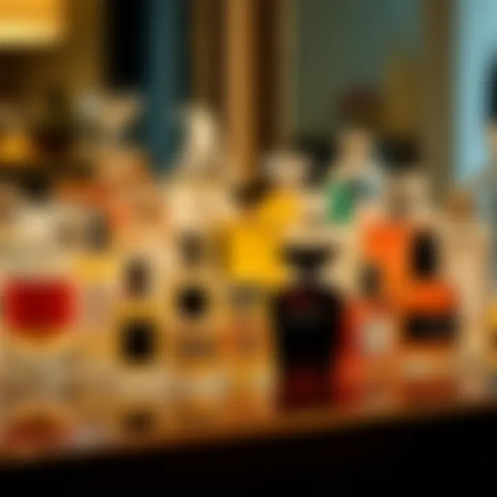 Diverse Styles of Refillable Fragrances Stylish display of various refillable fragrance bottles