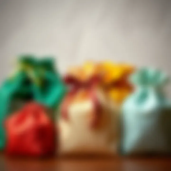Variety of gift bags in different materials