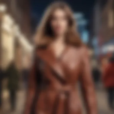 A digital marketing campaign showcasing modern coat collections