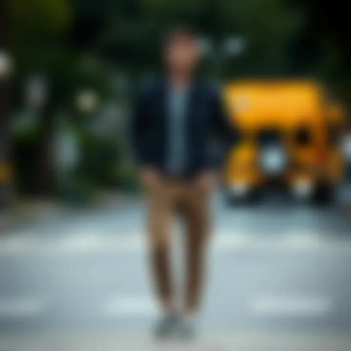 Casual outfit featuring plaid cargo pants and a trendy jacket