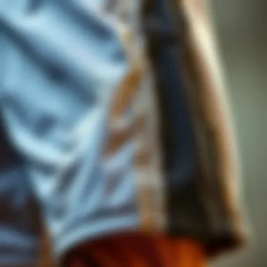 Close-up of drawstring detail highlighting functionality and style