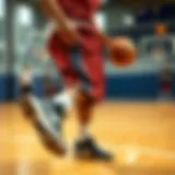Dynamic Movement in Basketball Shorts Dynamic movement showcasing basketball shorts in action on the court