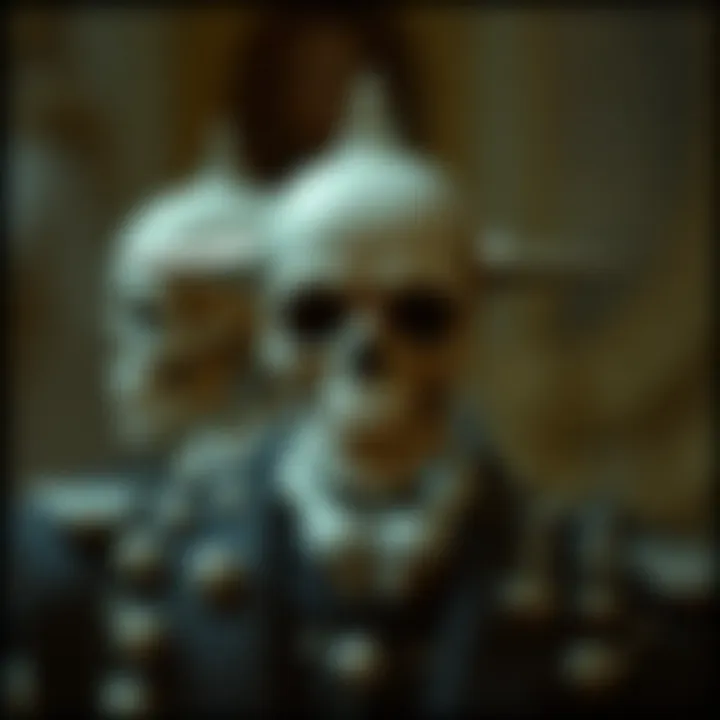 Artistic representation of skull motifs in fashion design