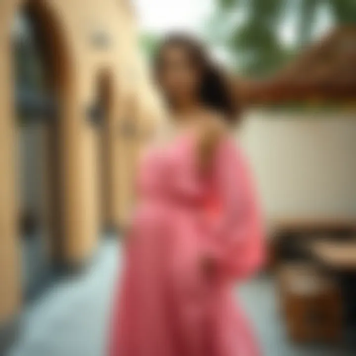 Sustainable fabrics used in the creation of maxi dresses