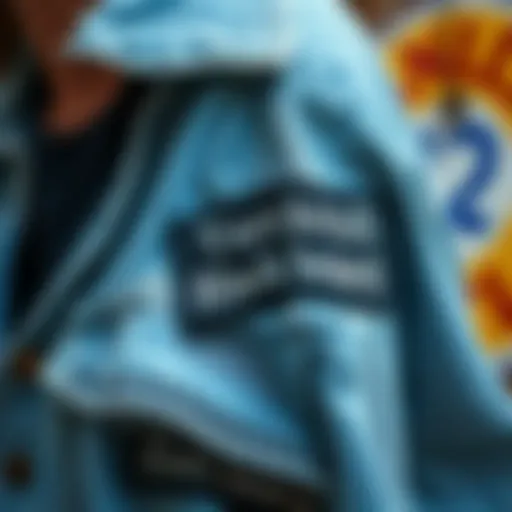 Charming Blackboard Sticker Labels on Trendy Clothing Charming blackboard sticker labels on trendy clothing