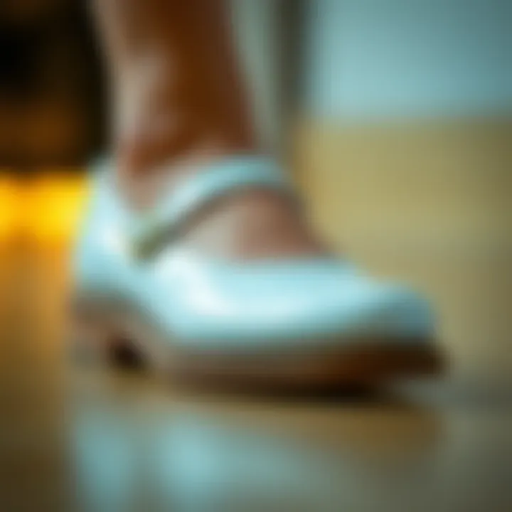 Design Features of 2 Inch Mary Jane Shoes Close-up of a 2 inch Mary Jane shoe highlighting its design features and comfort