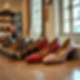 Elegant display of 2 inch Mary Jane shoes showcasing diverse styles