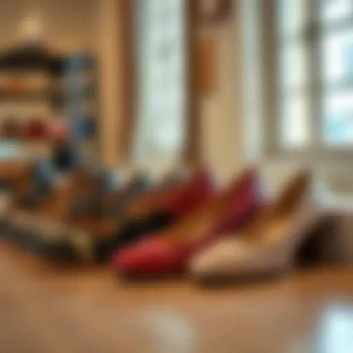 Elegant display of 2 inch Mary Jane shoes showcasing diverse styles