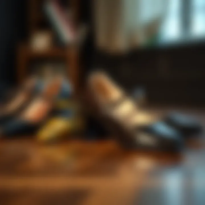 Historical Evolution of Mary Jane Shoes Historical representation of Mary Jane shoes spanning different eras