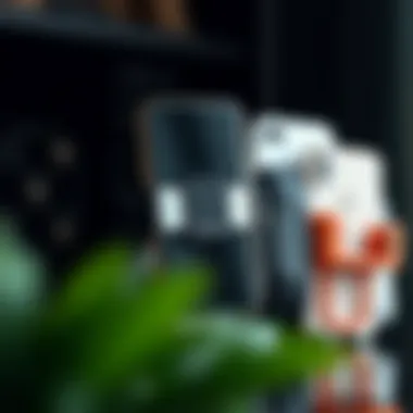 Different designs of wearable phone holders displayed together