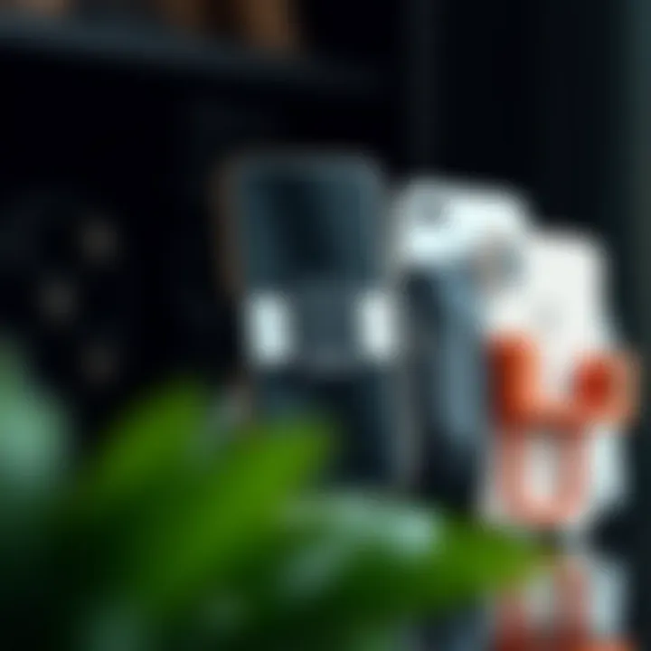 Different designs of wearable phone holders displayed together