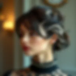 Elegant wiglet hair topper showcasing intricate design